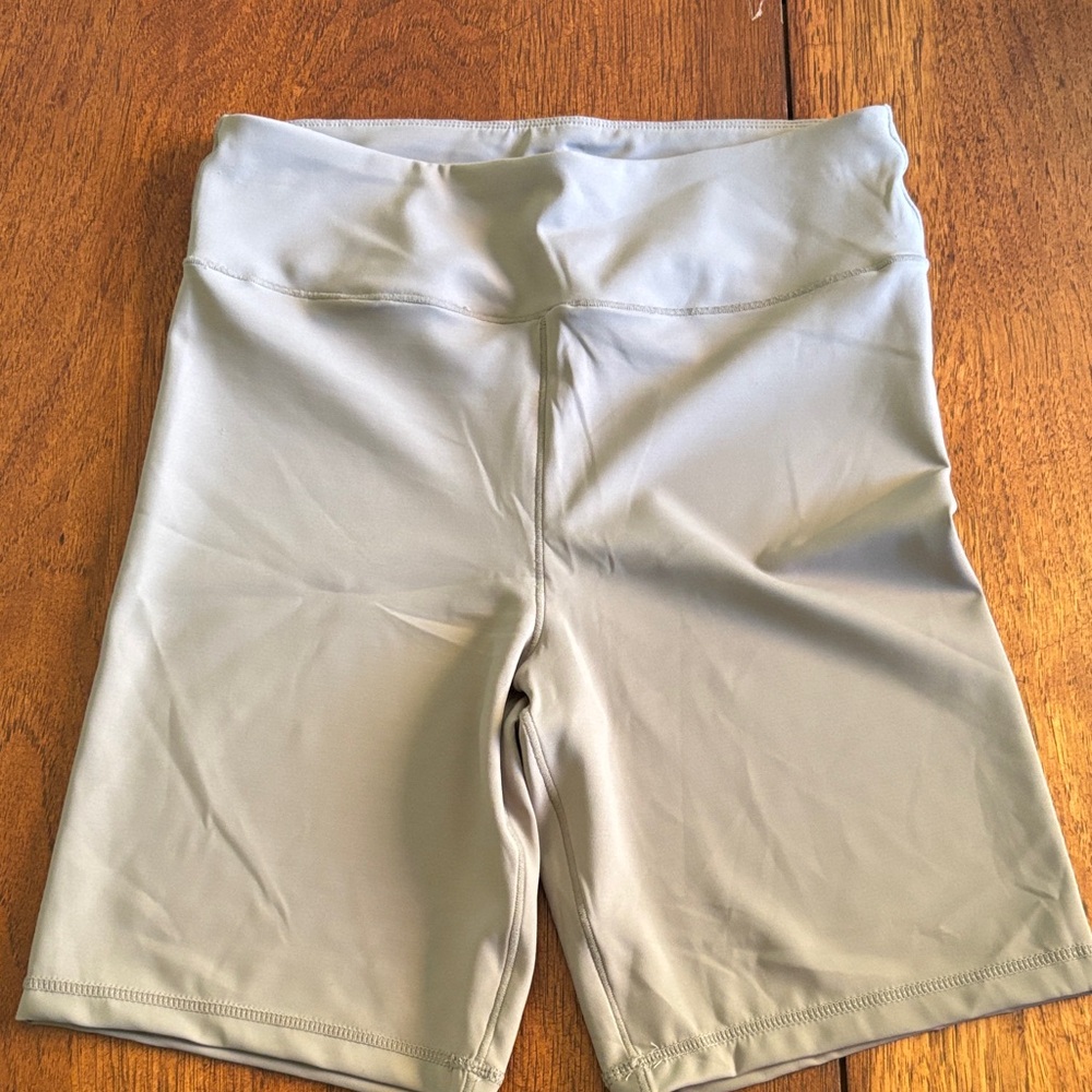 Women's Light Gray Bike Shorts